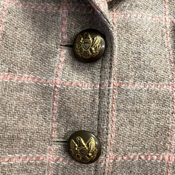 Smythe Virgin Wool Plaid Print Blazer - Picture 6 of 8